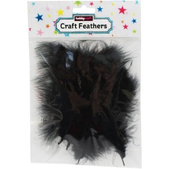 Black Marabou Feathers 3g image number 3