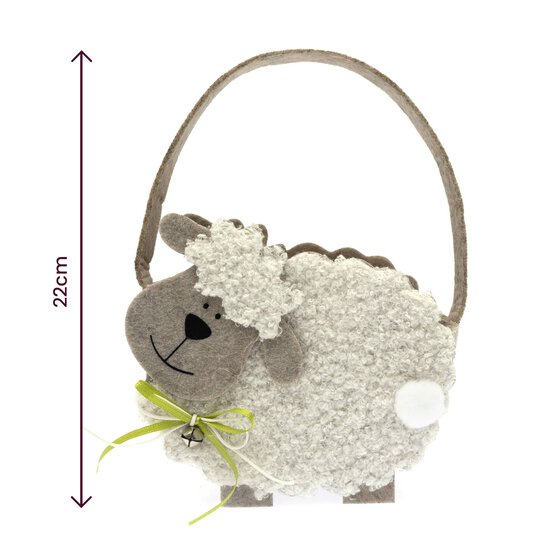 Sheep Felt Bucket  image number 4