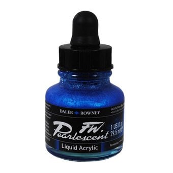 Daler-Rowney Galactic Blue FW Pearlescent Liquid Acrylic 29.5ml