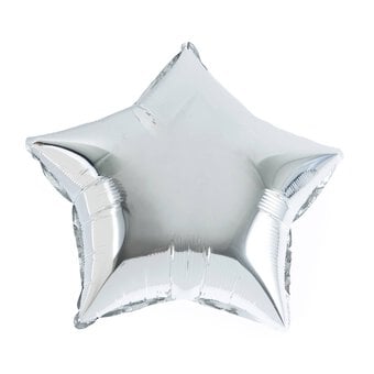 Large Silver Foil Star Balloon