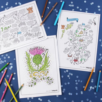FREE St Andrew's Day Colouring Download