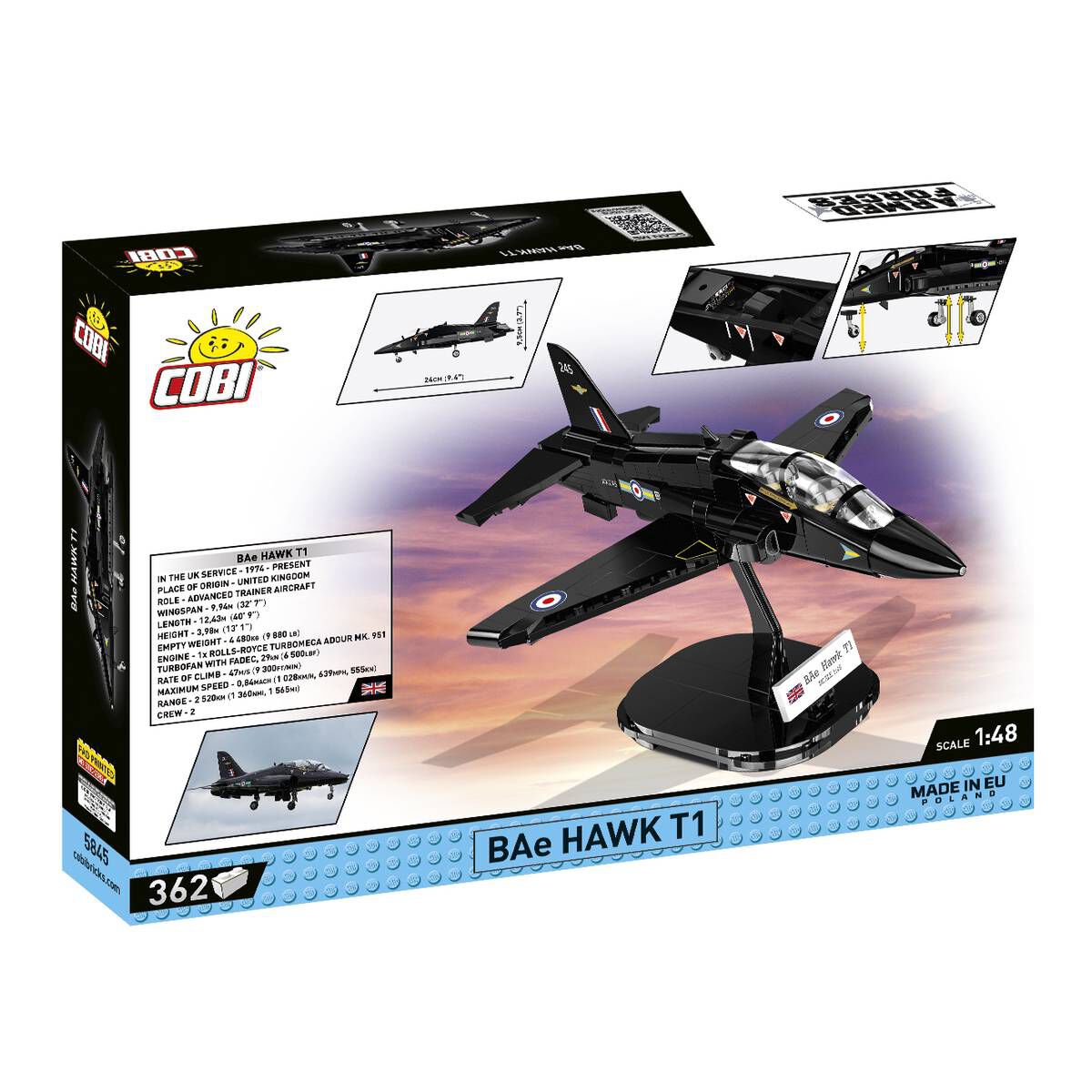 COBI ARMED FORCES BAE HAWK T1 RED ARROWS 5844 | GIOCHI DI CLEM