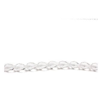 Clear Crystal Drop Bead String 13 Pieces