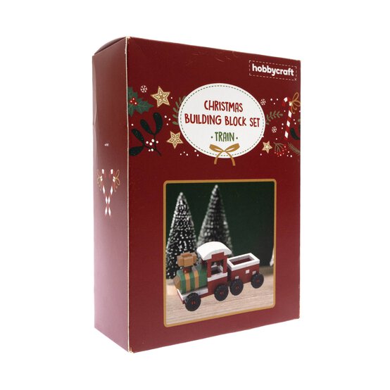 Christmas Train Building Blocks Set  image number 3