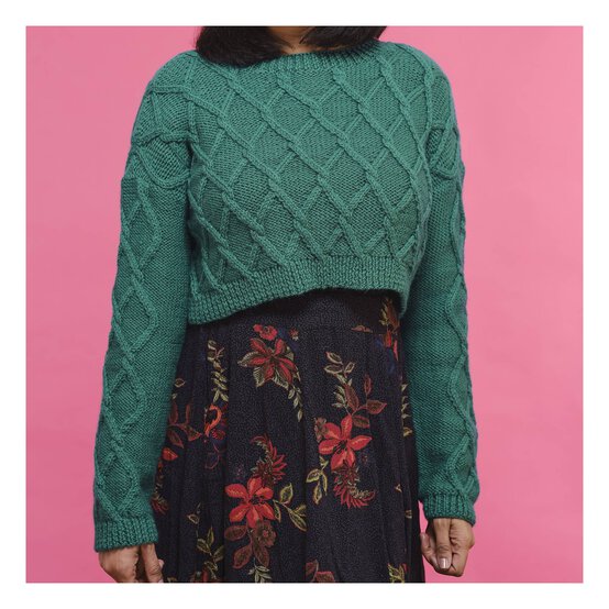 Knitcraft Crop Cable Jumper Digital Pattern 0342 image number 4