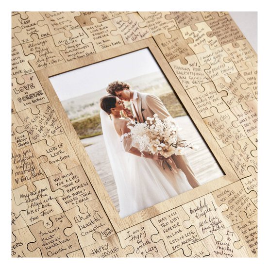 Wooden Jigsaw Guest Book 100 Pieces image number 4