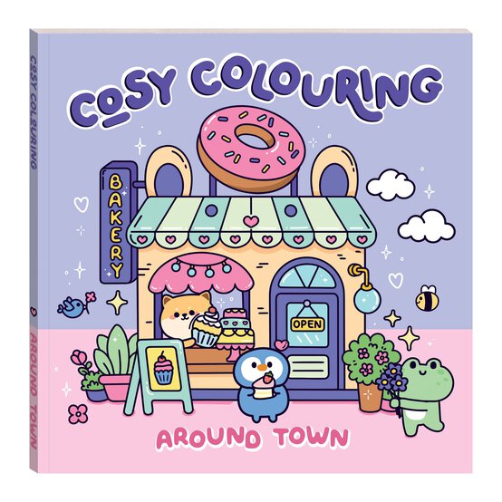 Cosy Colouring Around Town Colouring Book image number 1
