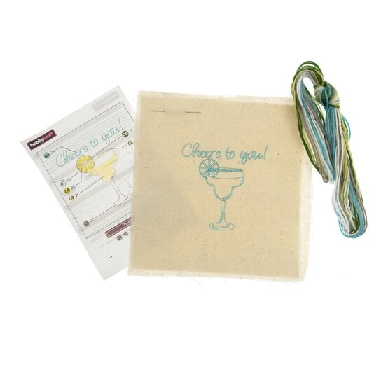 Mini Cheers to You Embroidery Kit image number 3