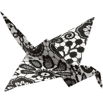 Classic Monochrome Origami Paper 15cm 50 Pack image number 3