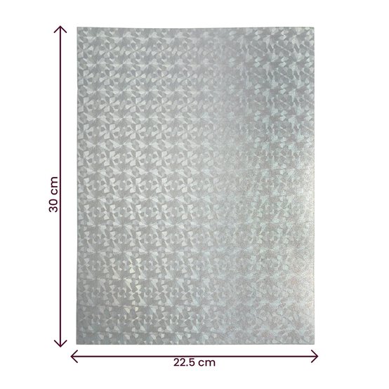 Silver Hologram EVA Foam Sheet 22.5cm x 30cm image number 6