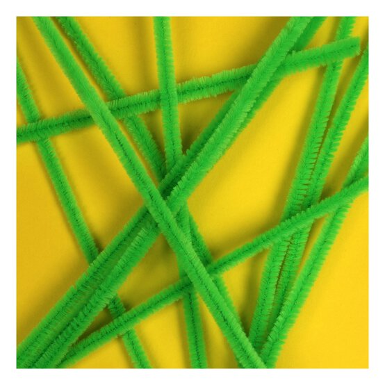 Bright Green Pipe Cleaners 12 Pack