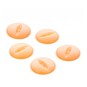 Hemline Orange Basic Fish Eye Button 5 Pack image number 1