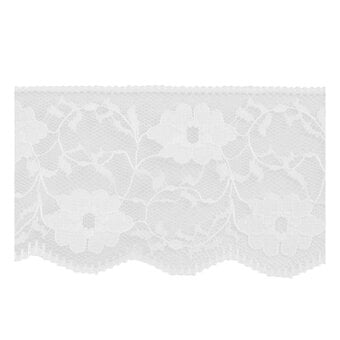 Ivory 60mm Floral Lace Trim by the Metre