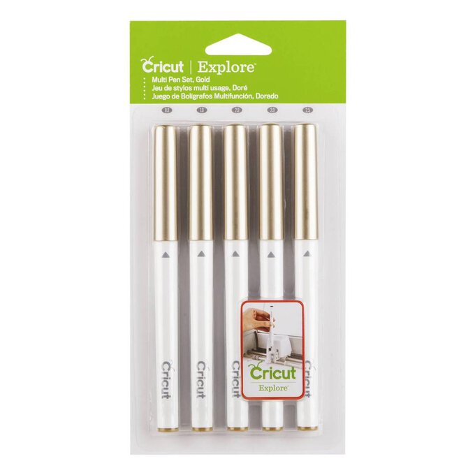 Cricut Colour Gold Pen Set 5 Pack Hobbycraft
