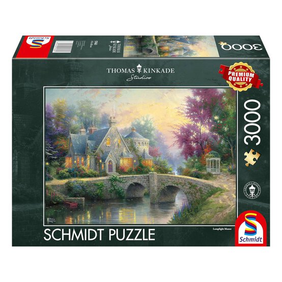 Schmidt Thomas Kinkade Lamplight Manor Jigsaw Puzzle 3000 Pieces image number 1