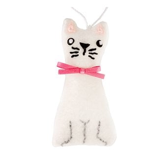 White Cat Felt Sewing Kit image number 2