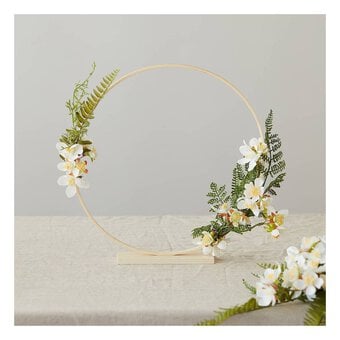Freestanding Wooden Wreath 30cm image number 2