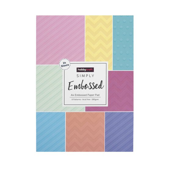 Simply Embossed Paper Pad A4 24 Pack image number 4