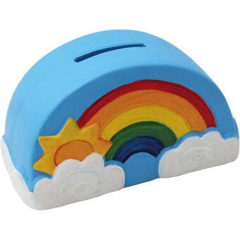 Paint Your Own Rainbow Money Box