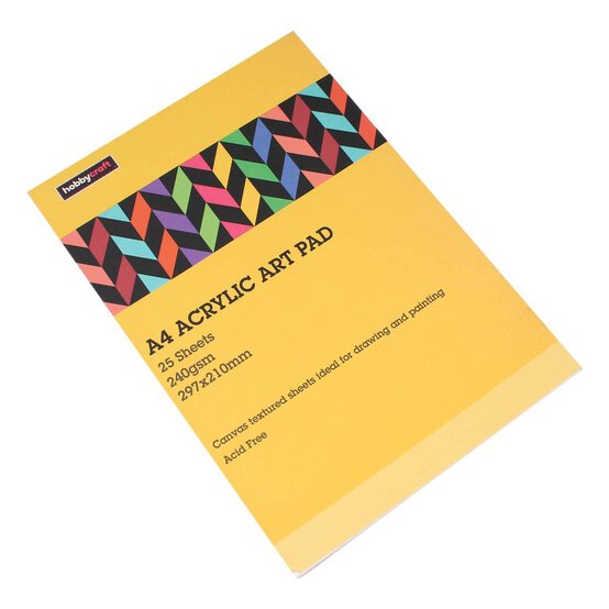 Acrylic Art Pad A4 25 Sheets image number 1