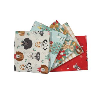 Holly and Hounds Fat Quarters 5 Pack