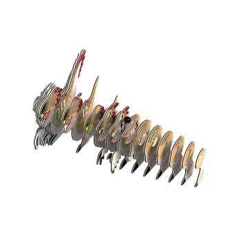 Eugy 3D Raptor Model image number 5