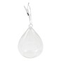 Oval Fillable Glass Bauble 10cm image number 1