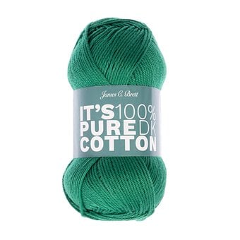 James C Brett Green It’s Pure Cotton Yarn 100g