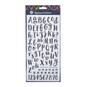 Black Handwriting Alphabet Chipboard Stickers 172 Pieces image number 3