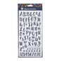 Black Handwriting Alphabet Chipboard Stickers 172 Pieces image number 3