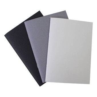 Grey Sketchbook A5 3 Pack
