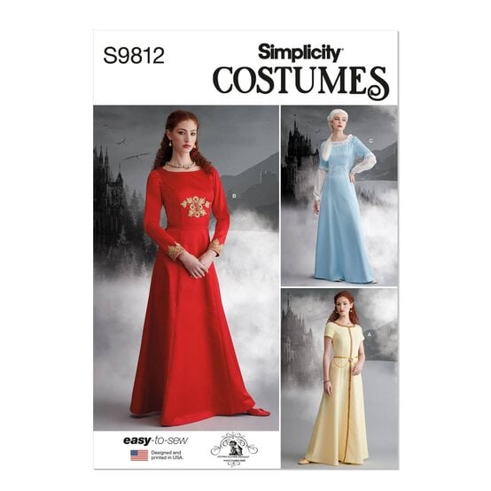 Simplicity Women's Costume  Sewing Pattern S9812 (U5 16-24) image number 1