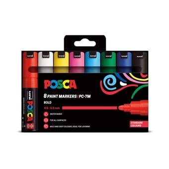 Uni-ball Posca Standard PC-7M Marker Pens 8 Pack