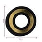 Black and Gold Vinyl Letter O Sticker 5cm image number 4