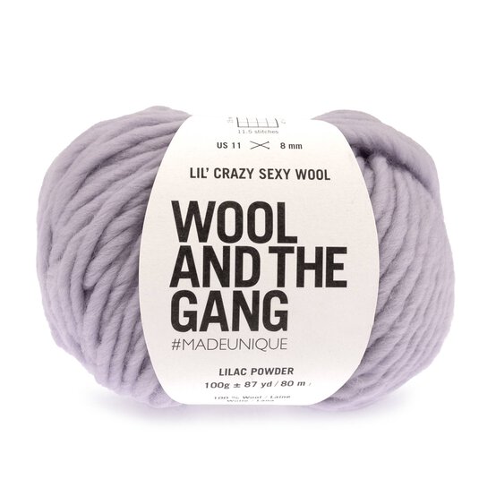 Wool and the Gang Lilac Powder Lil’ Crazy Sexy Wool 100g image number 1