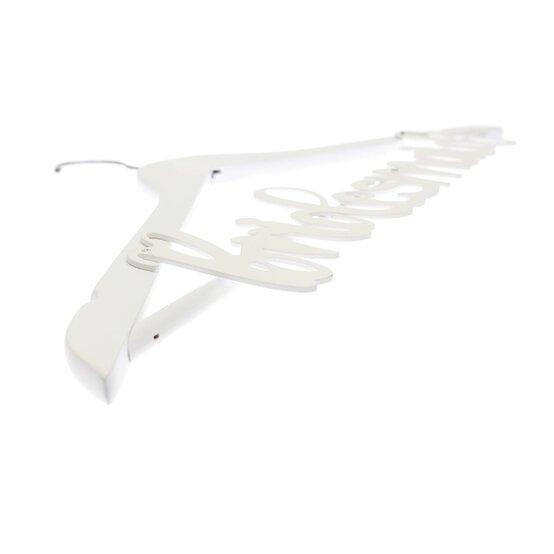 Create & Celebrate Bridesmaid White Wooden Hanger image number 3
