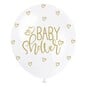 White Baby Shower Balloons 5 Pack image number 1