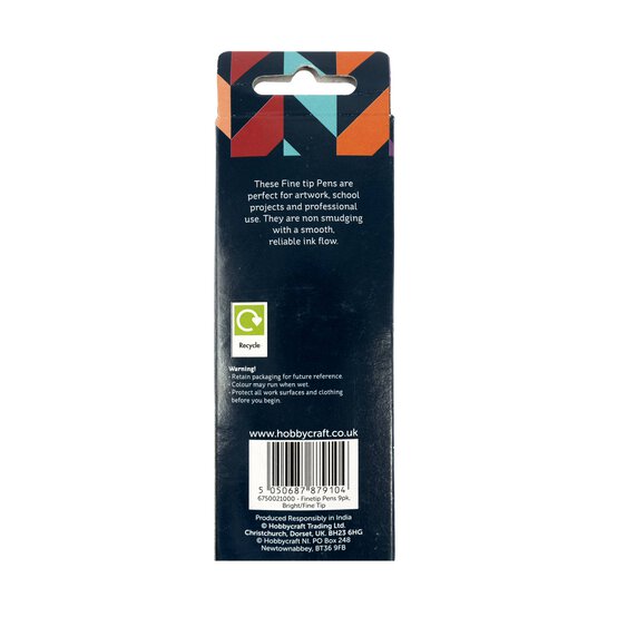 Bright Fine Tip Markers 9 Pack image number 6