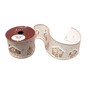 Gingerbread Wire Edge Printed Ribbon 63mm x 3m image number 1