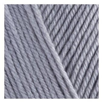 Women's Institute Light Grey Soft and Smooth Aran Yarn 400g image number 2