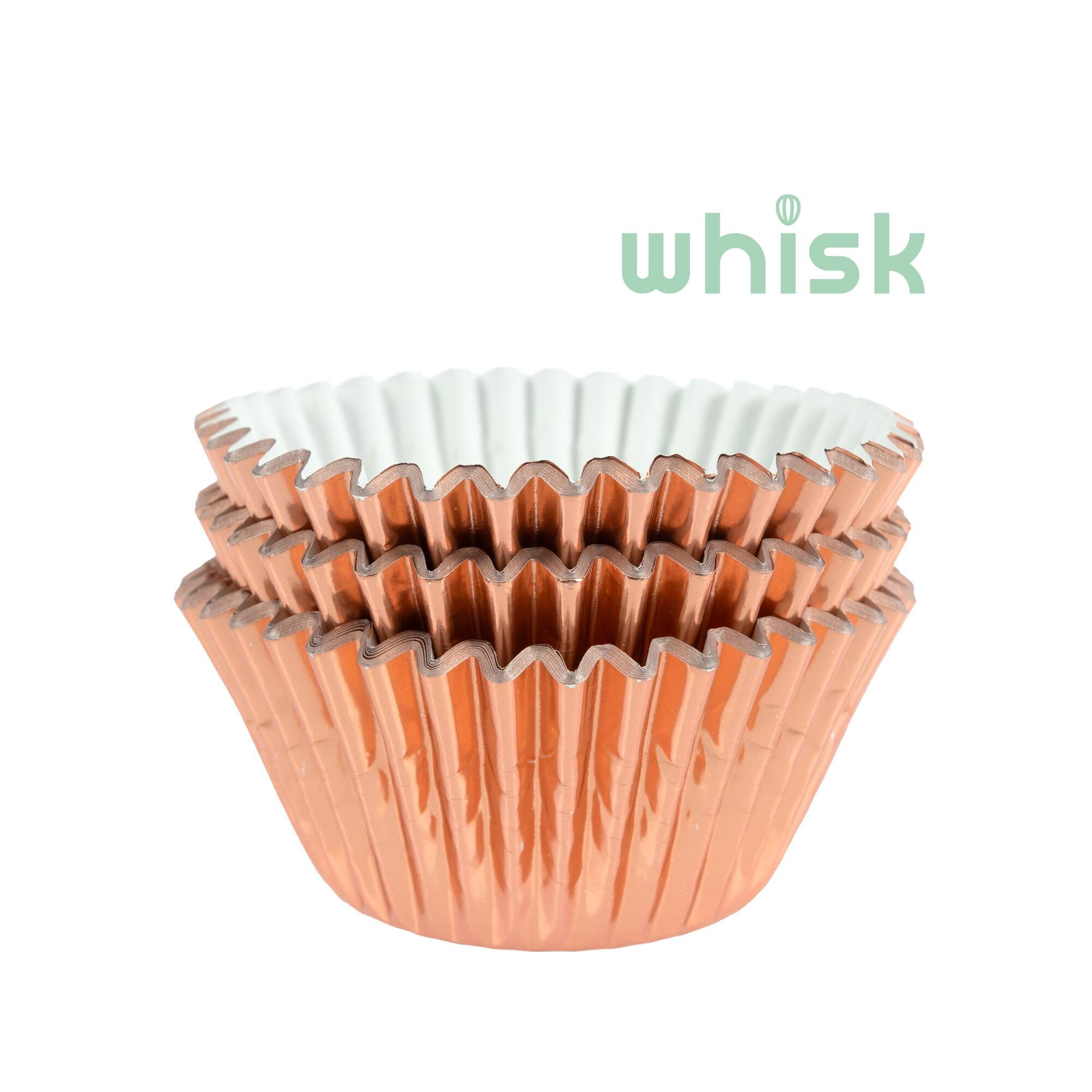 Whisk Rose Gold Foil Cupcake Cases 50 Pack Hobbycraft