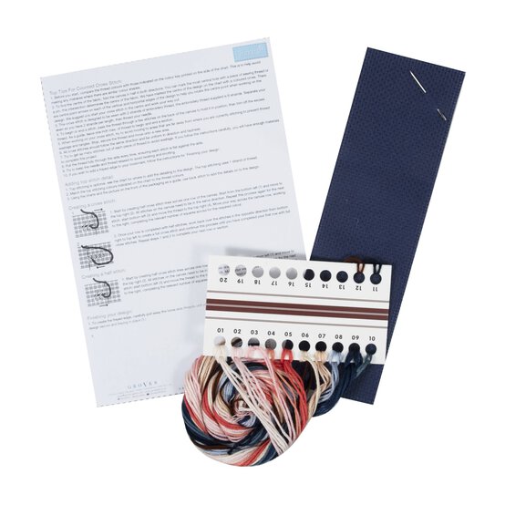 Trimits Morris Floral Cross Stitch Bookmark Kit image number 3