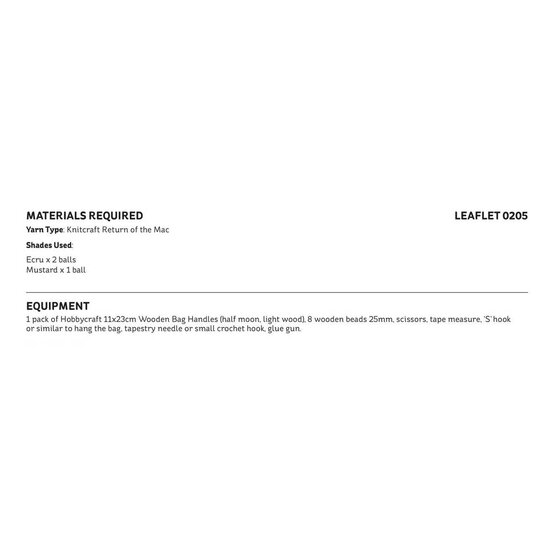 Knitcraft Macrame Weekend Bag Digital Pattern 0205 image number 2