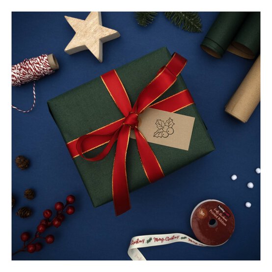 Holly Wooden Stamp 3.8cm x 3.8cm image number 2