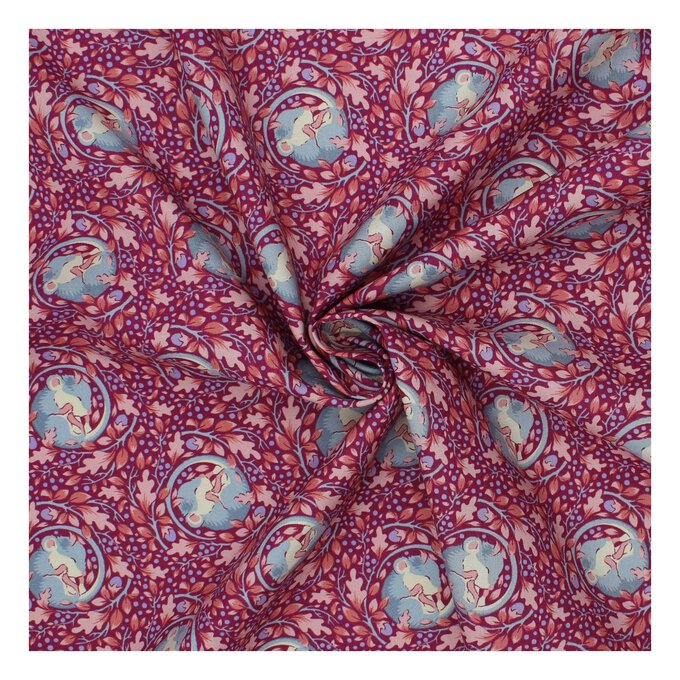 Tilda Hibernation Slumbermouse Plum Fabric by the Metre image number 1