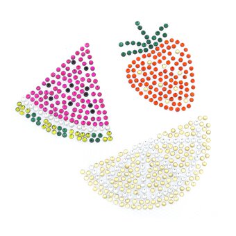 Fruit Iron-On Gem Motifs 3 Pack