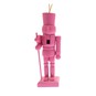 Hanging Pink Nutcracker Decoration 13cm image number 2