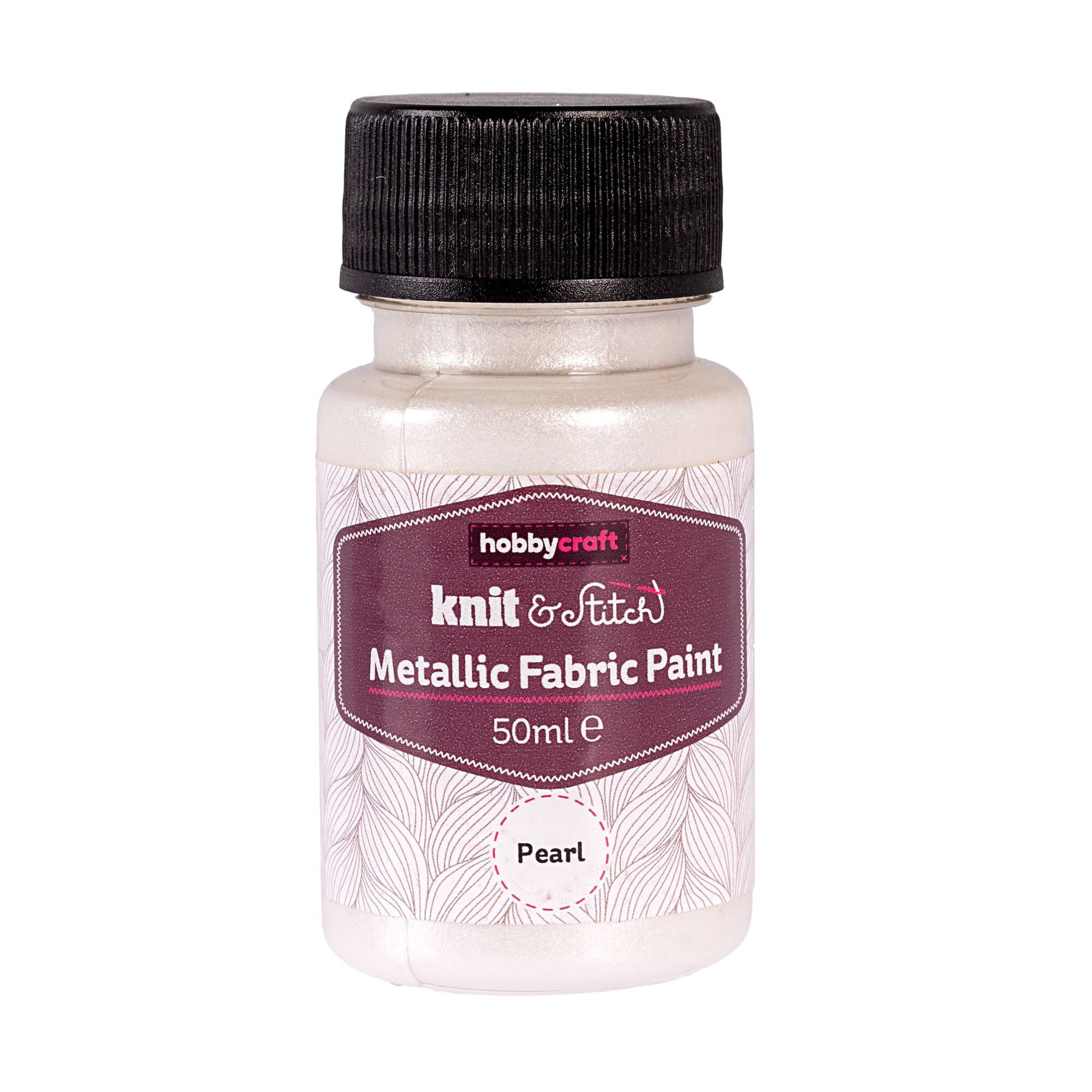 Pearl Metallic Fabric Paint 50ml | Hobbycraft