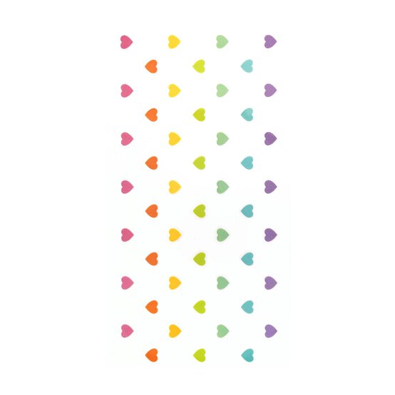 Mini Heart Cold Transfer Vinyl Sticker Sheet image number 1