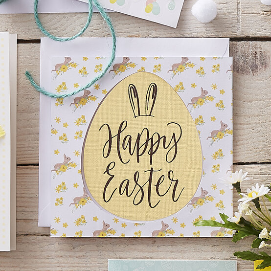 How to Make a Brush Lettered Easter Egg Card image number 1